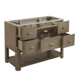 James Martin Vanities Lucian 48" Pebble Oak Bathroom Vanity Cabinet Without Top