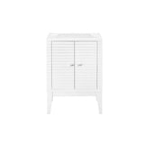 James Martin Vanities Linden 24" Glossy White Bathroom Vanity Cabinet