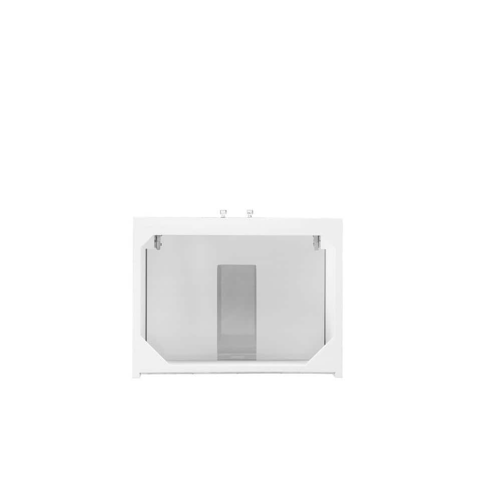 James Martin Vanities Linden 24" Glossy White Bathroom Vanity Cabinet