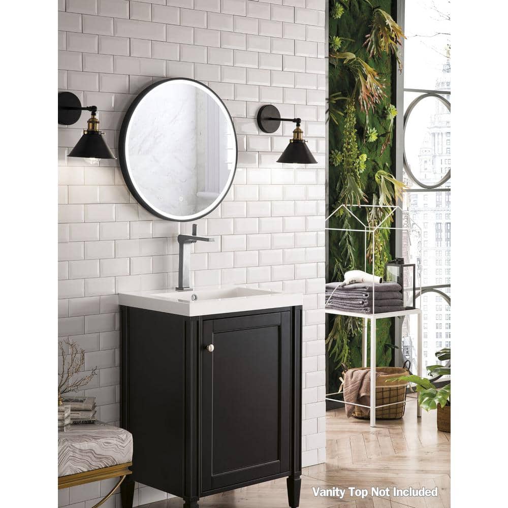 James Martin Vanities Britannia 24" Black Onyx Bathroom Vanity Cabinet