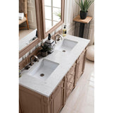 James Martin Vanities 72" Double Basin Quartz Vanity Top - Eternal Jasmine Pearl