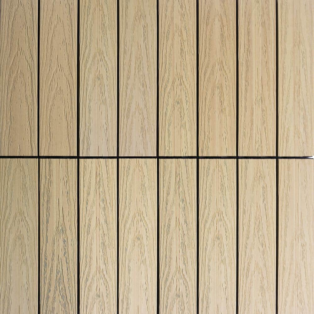 NewTechWood UltraShield Naturale 1 ft. x 1 ft. Quick Deck Outdoor Composite Deck Tile in Japanese Cedar (10 sq. ft. Per Box)