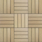 NewTechWood UltraShield Naturale 1 ft. x 1 ft. Quick Deck Outdoor Composite Deck Tile in Japanese Cedar (10 sq. ft. Per Box)