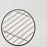 Kai White Matte Porcelain Mosaic Tile - 1x4" Tri-Stacked Design