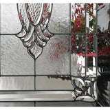 Masonite Providence Center Arch Jet Black Steel Prehung Front Door with Brickmold, Left-Hand Inswing, 36 in. x 80 in.