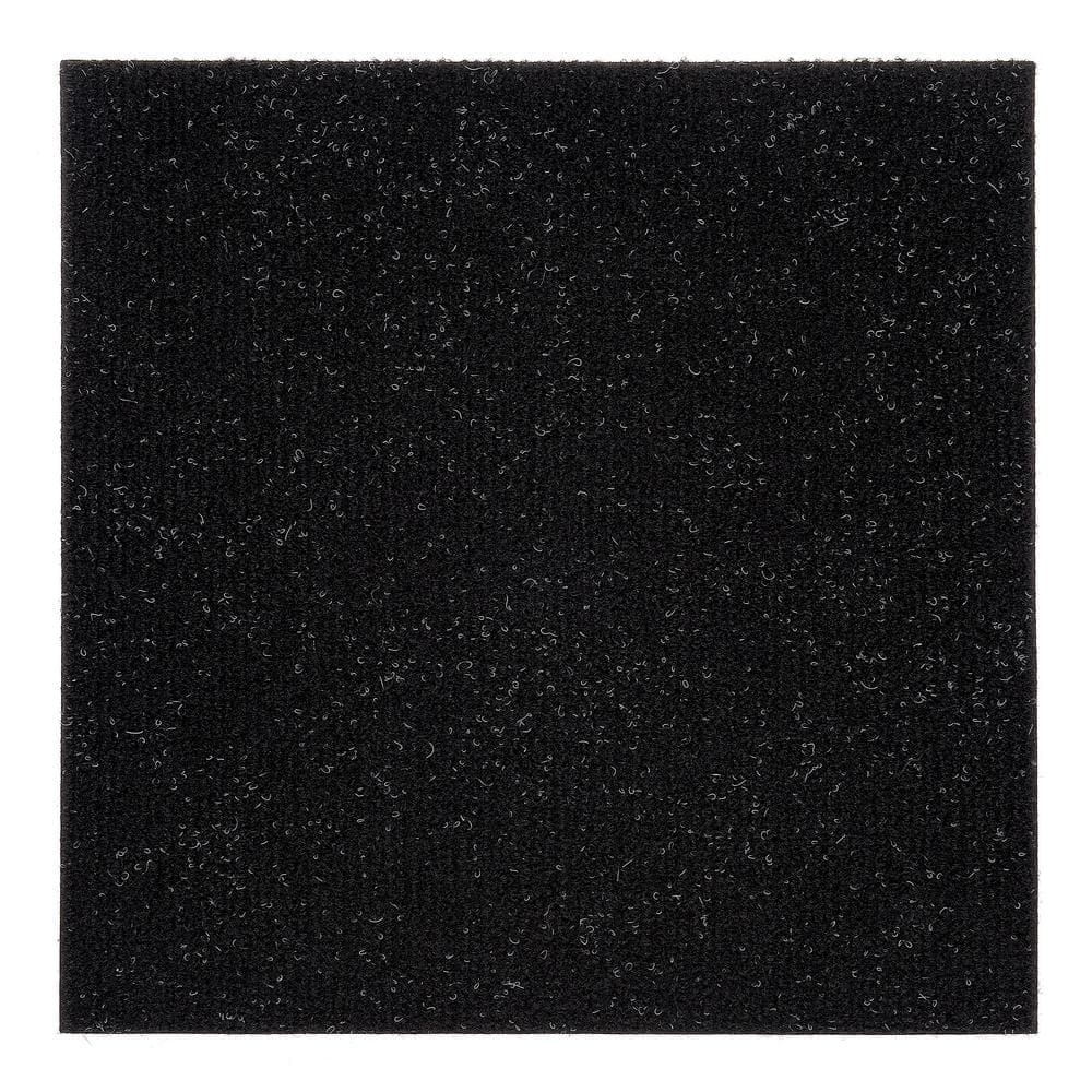 ACHIM Nexus Jet 12 in. x 12 in. Peel and Stick Carpet Tiles (12 Tiles/Case)