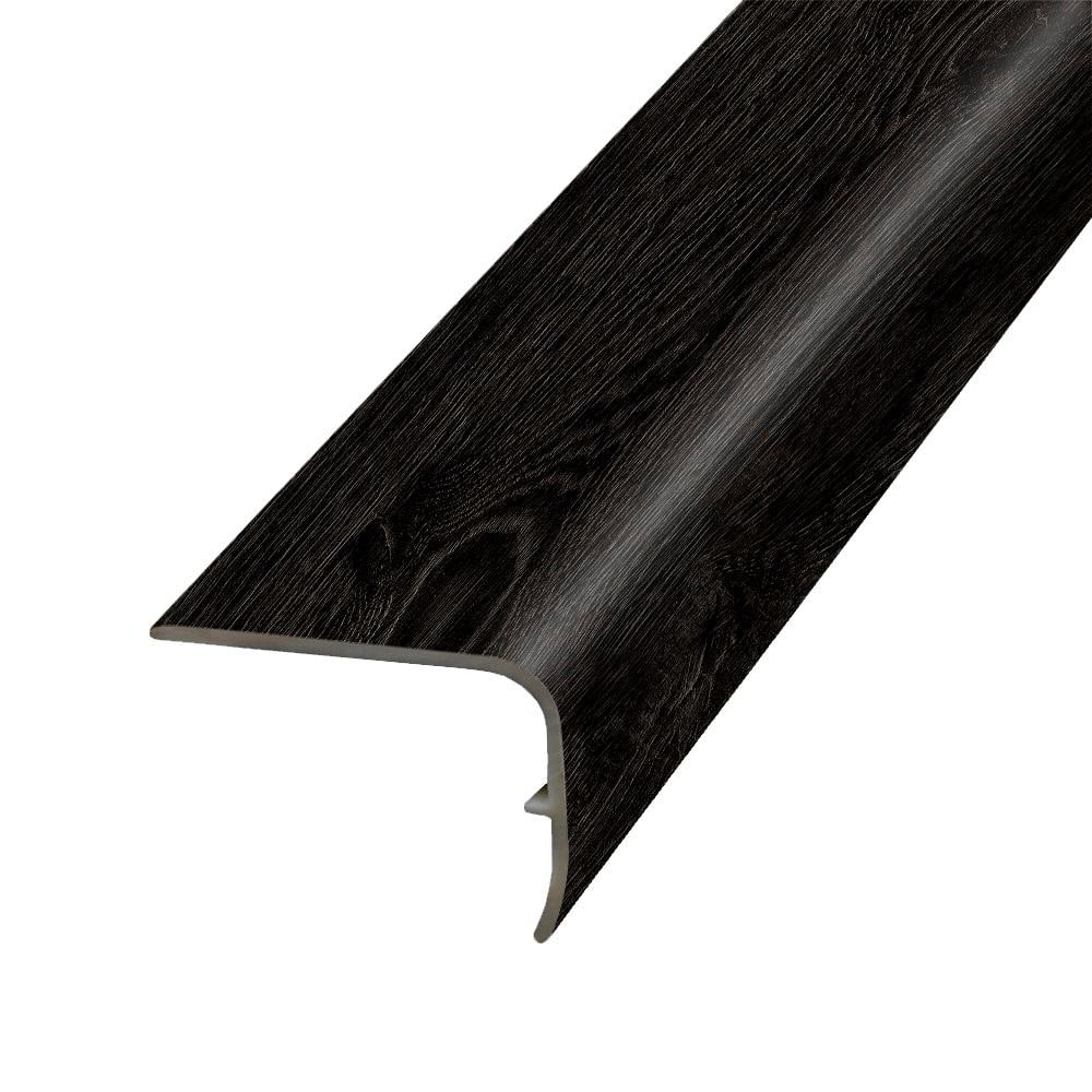 Pewter 1.32 in. T x 1.88 in. W x 78.7 in. L Vinyl Stair Nose Molding