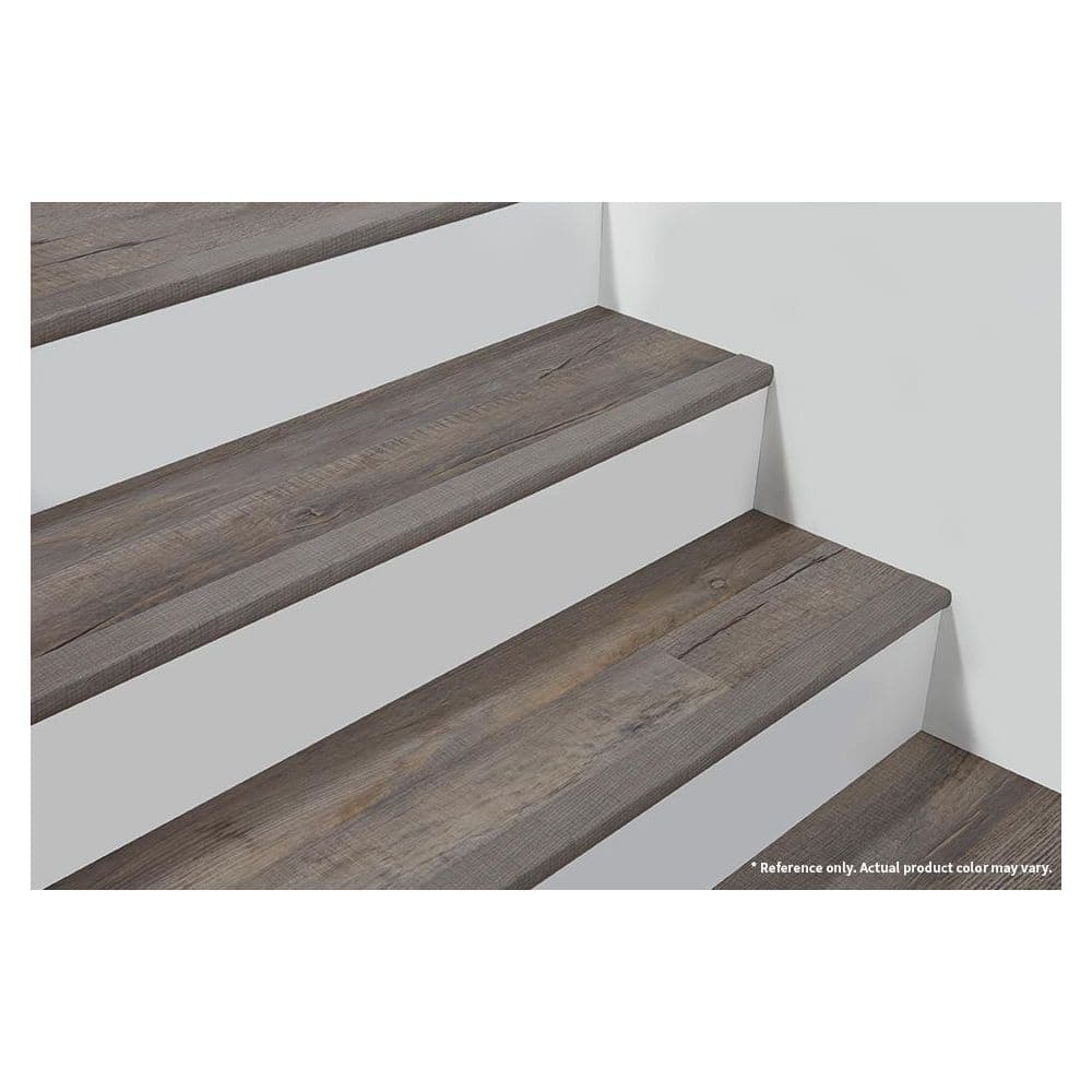 DuraDecor Classy Chic Jet-Setter Ginger 1 in. T x 2 in. W x 94 in. L Stair Nose Molding