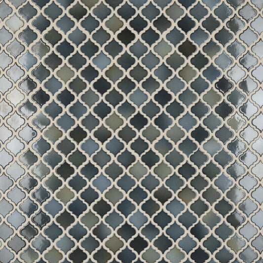 Merola Tile Hudson Tangier Atlantis 12-3/8 in. x 12-3/8 in. Porcelain Mosaic Tile (10.96 sq. ft. / Case)