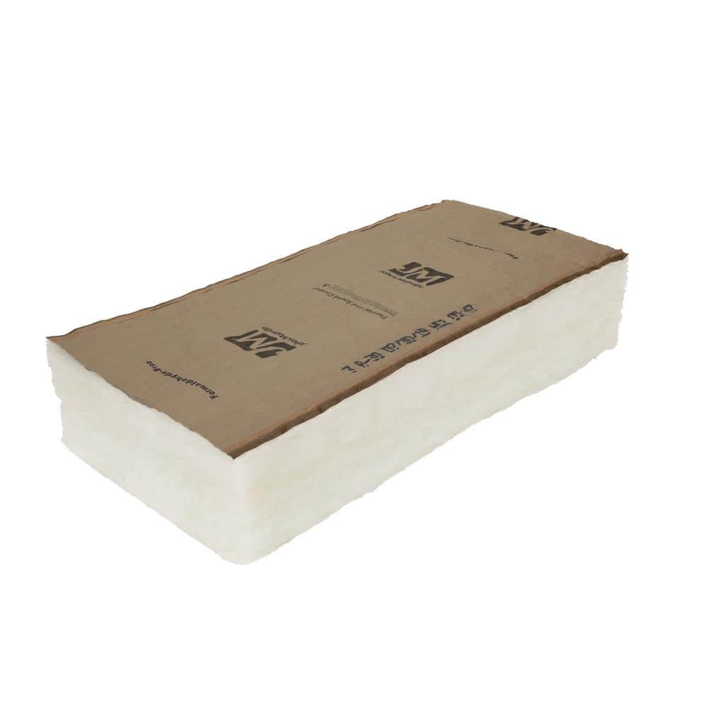 JM R-30 Kraft-Faced Fiberglass Batt Insulation, 24 in. x 48 in., 88 sq-ft