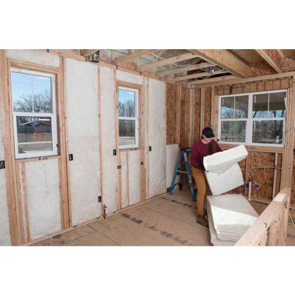 Johns Manville JM R-21 Unfaced Fiberglass Batt Insulation for 2x6 Walls, 15 in. x 93 in. (67.81 sq-ft)