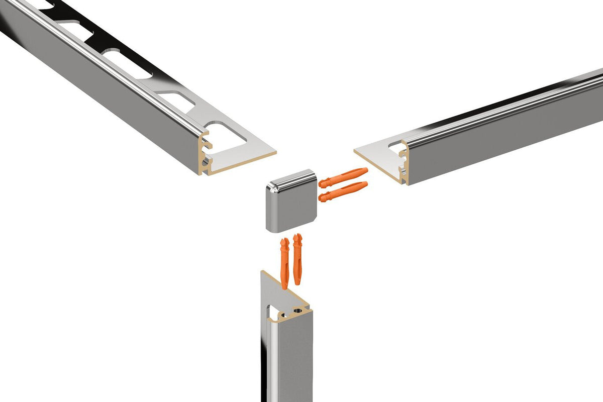 Schluter Systems JOLLY 0.313-in W x 98.5-in L Satin Nickel Aluminum L-Angle Tile Edge Trim
