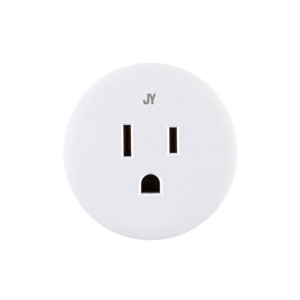 JONATHAN Y Smart Plug - WiFi Remote Control for Lights and Appliances No Hub Required (Set of 2)