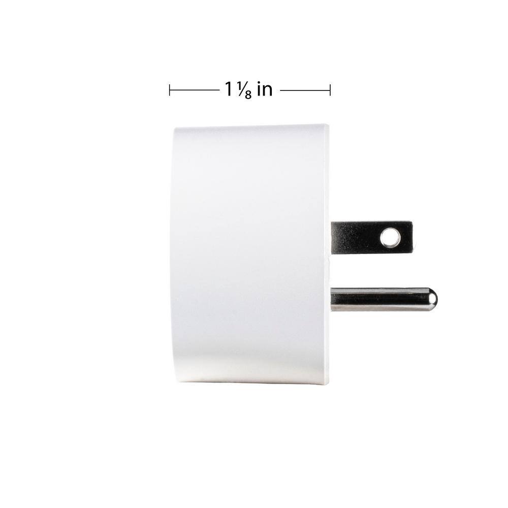 JONATHAN Y Smart Plug - WiFi Remote Control for Lights and Appliances No Hub Required (Set of 2)