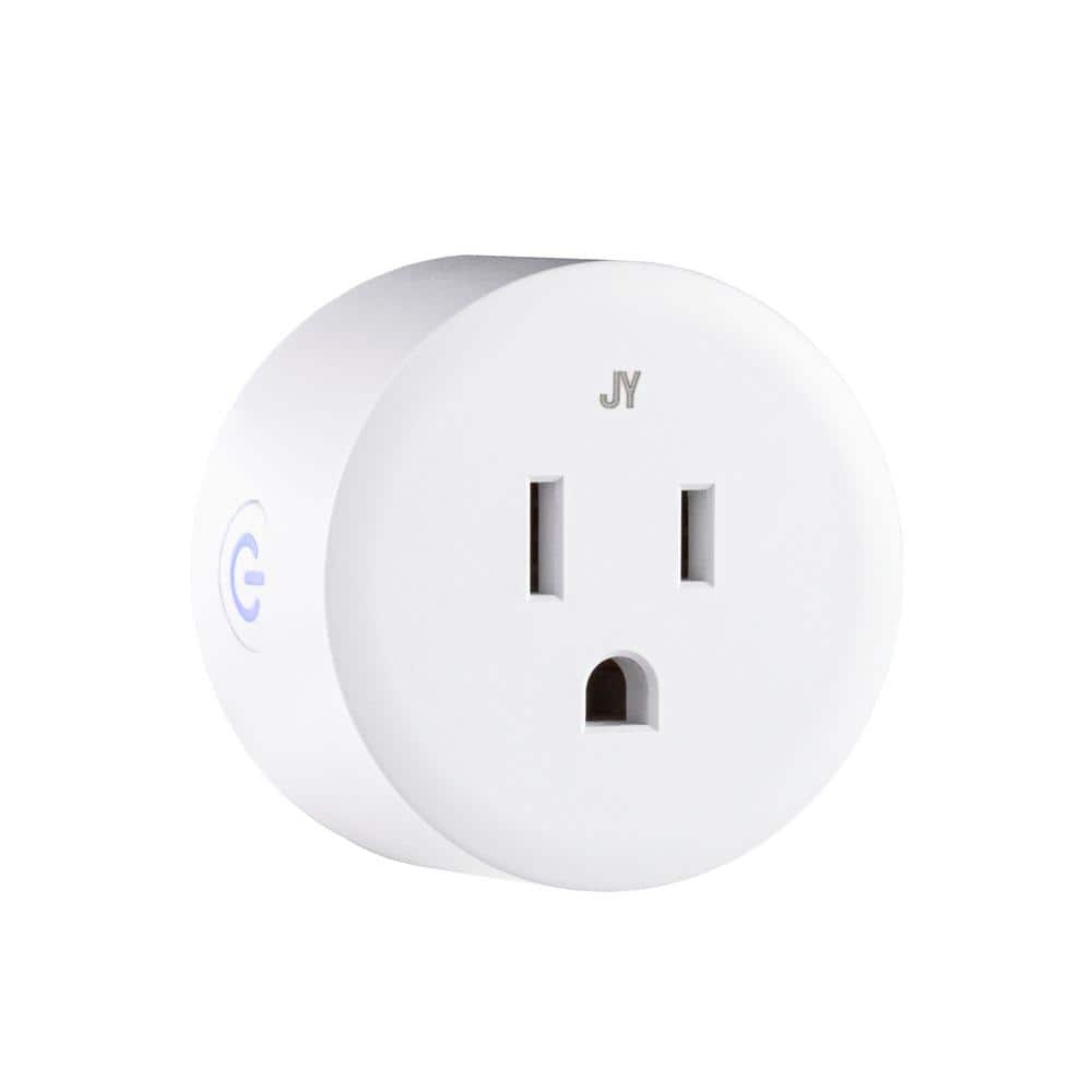 JONATHAN Y Smart Plug - WiFi Remote Control for Lights and Appliances Suitable with Alexa and Google Home Assistant No Hub Required