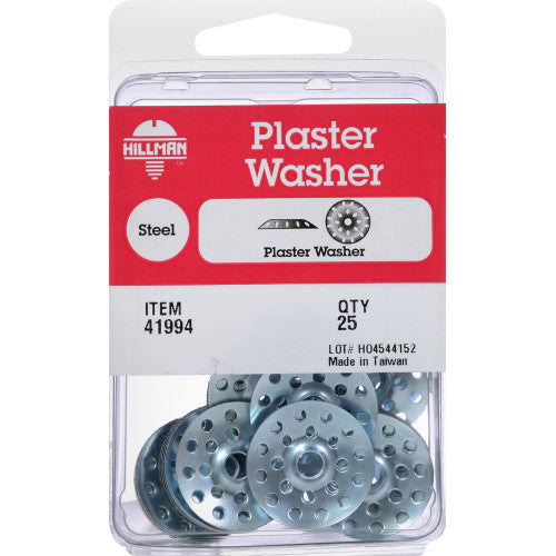 Hillman Zinc-Plated Steel 1 in. Plaster Washers, 25-Pack