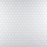 Merola Tile Metro Hex 2" Glossy White Porcelain Mosaic, 11-1/8 in. x 12-5/8 in. Sheet (9.64 sq. ft. per Case)