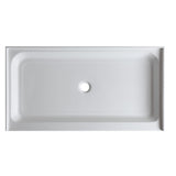 ANZZI Tier 36 in. x 60 in. Single Threshold Shower Base in Gloss White