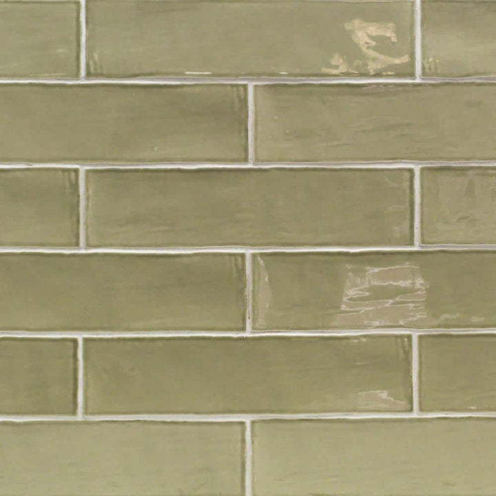 Ivy Hill Tile Catalina Kale 3 in. x 12 in. x 8 mm Polished Ceramic Subway Wall Tile (10.76 sq. ft./Case)