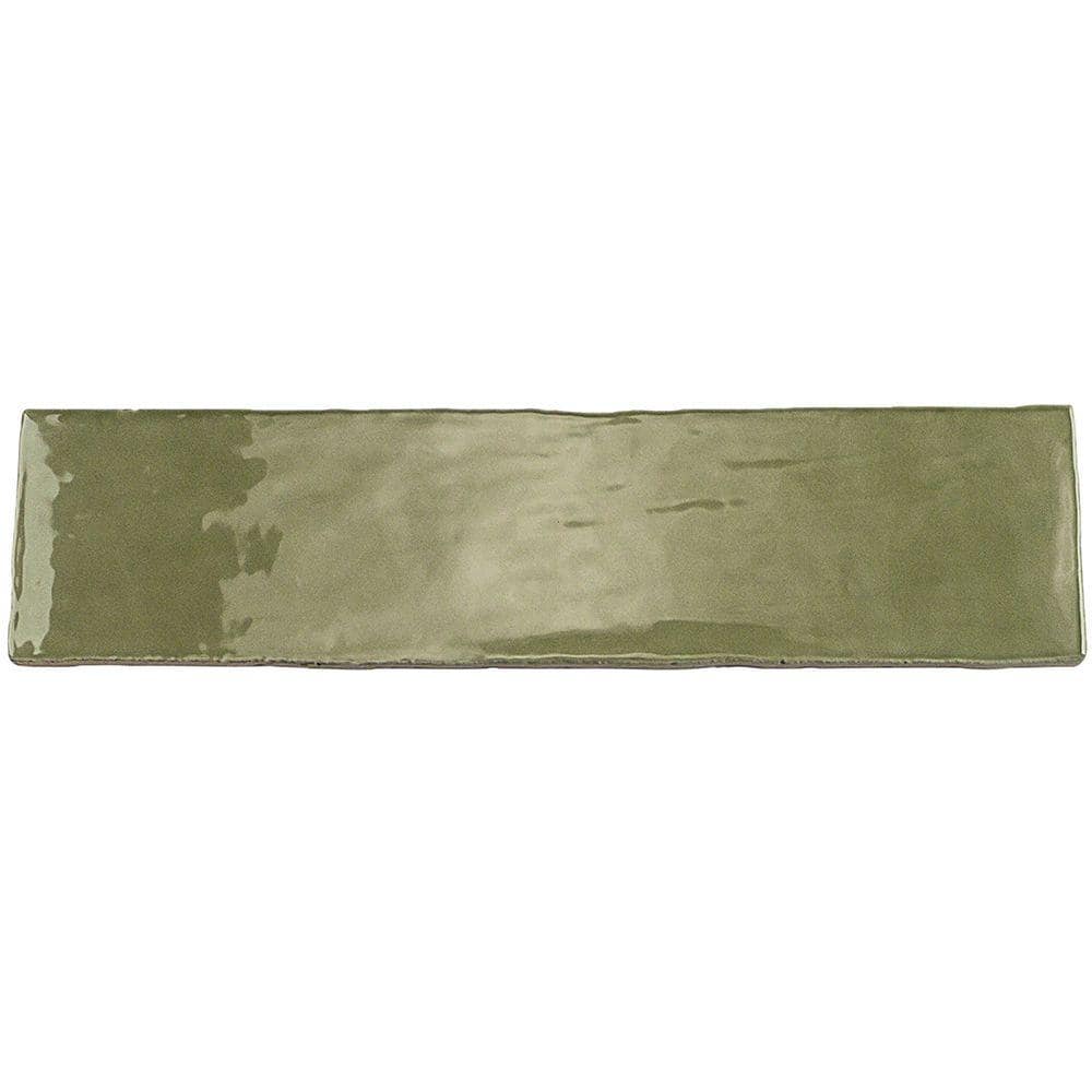 Ivy Hill Tile Catalina Kale 3 in. x 12 in. x 8 mm Polished Ceramic Subway Wall Tile (10.76 sq. ft./Case)