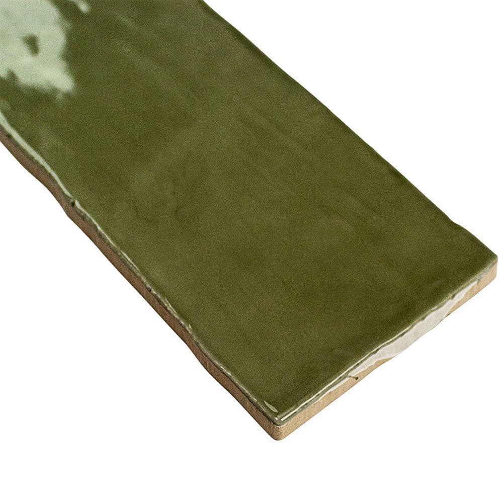 Ivy Hill Tile Catalina Kale 3 in. x 12 in. x 8 mm Polished Ceramic Subway Wall Tile (10.76 sq. ft./Case)
