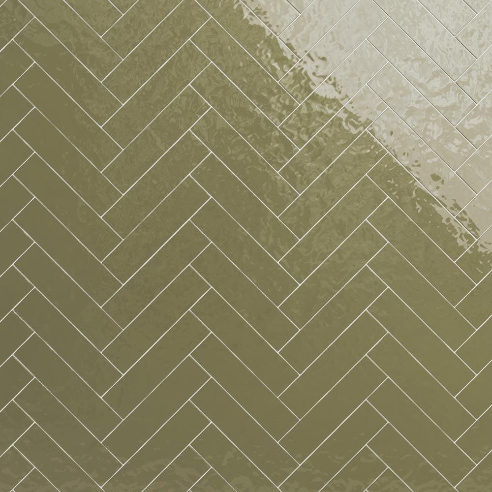 Ivy Hill Tile Catalina Kale 3 in. x 12 in. x 8 mm Polished Ceramic Subway Wall Tile (10.76 sq. ft./Case)