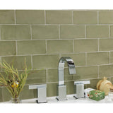 Ivy Hill Tile Catalina Kale 3 in. x 6 in. x 8 mm Polished Ceramic Subway Wall Tile (5.38 sq.ft./case)
