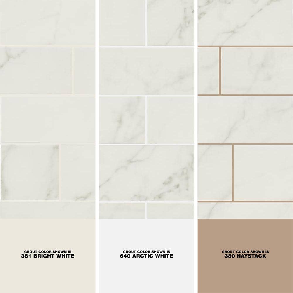 Kalypso Monet 4 in. x 12 in. Glossy Ceramic White Subway Wall Tile (10.76 sq. ft./Case) by MSI