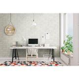 Kalypso Monet 4 in. x 12 in. Glossy Ceramic White Subway Wall Tile (10.76 sq. ft./Case) by MSI