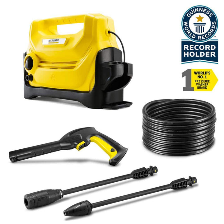 Karcher 1600 PSI 1.35 GPM K 2 Entry Portable Electric Power Pressure Washer with Vario & Dirtblaster Spray Wands