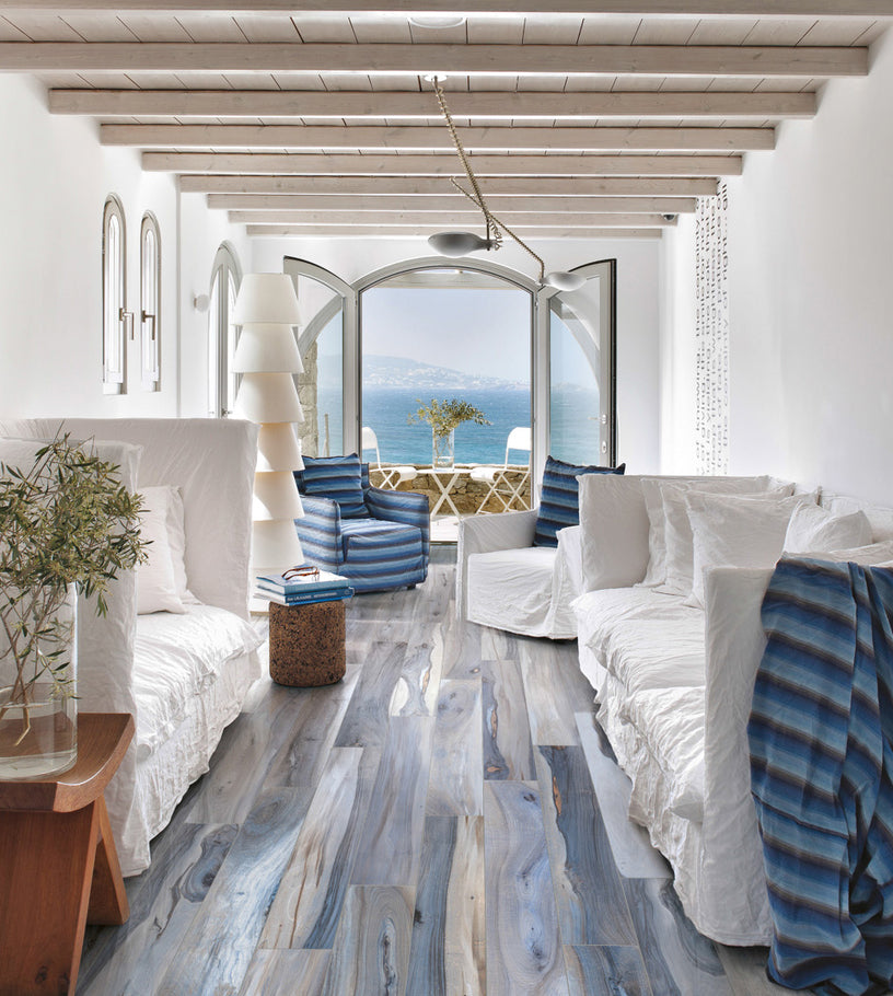 Lux Tile Brazilian Tiger Blue 8x48 Matte Porcelain Tile