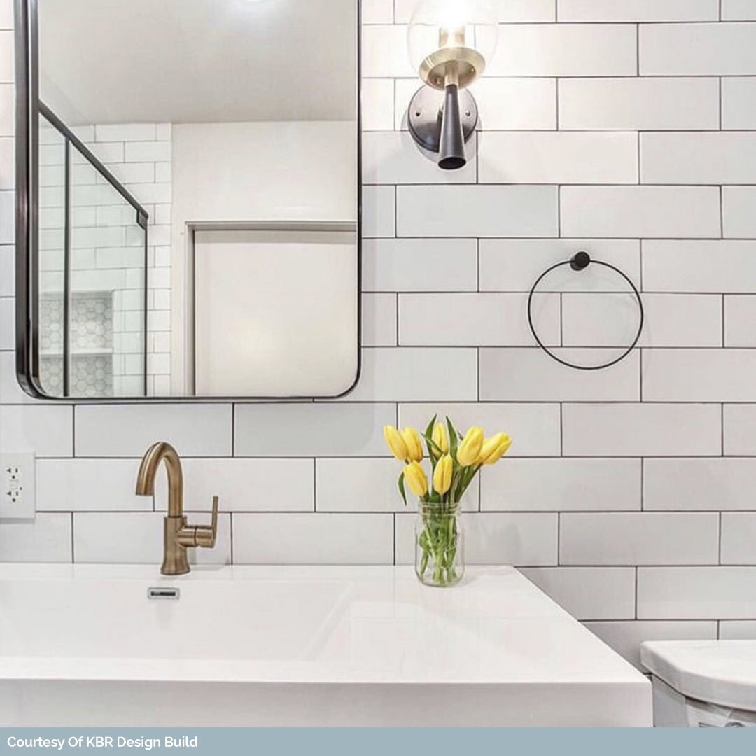 Tilebar Basic White 4x12 Polished Ceramic Subway Wall Tile
