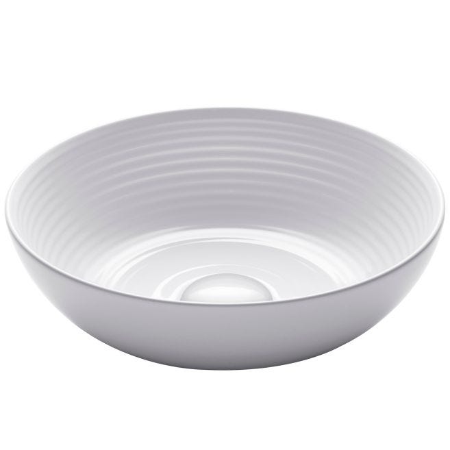 KRAUS Viva 13 in. Round Porcelain Ceramic Vessel Sink in White