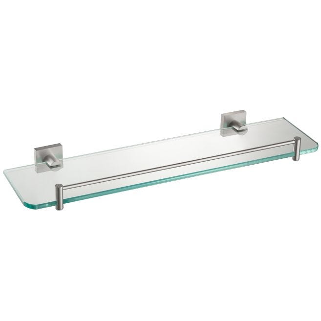 KRAUS Aura Bathroom Shelf with Railing, Brushed Nickel, 19-5/8 in. x 5-1/2 in.