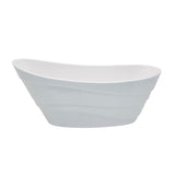 ANZZI Stratus 5.6 ft. Acrylic Freestanding Bathtub, Reversible Drain, Glossy White (67 x 29.5 x 29 in)