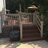 Weatherables Walton 3 ft. H x 6 ft. W Khaki Vinyl Railing Kit
