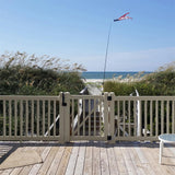 Weatherables Walton 3 ft. H x 6 ft. W Khaki Vinyl Railing Kit