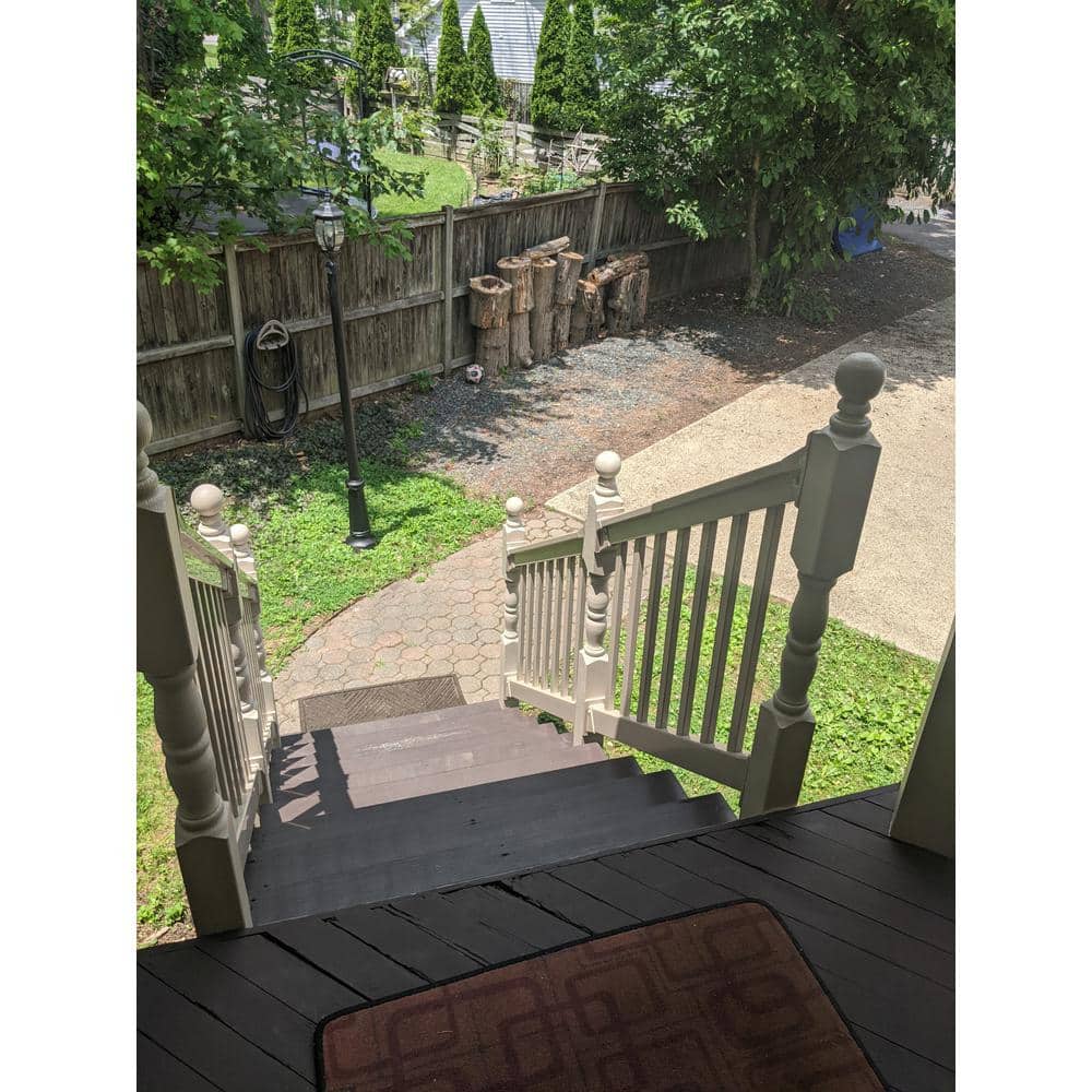 Weatherables Riviera 3 ft. H x 8 ft. W Khaki Vinyl Stair Railing Kit