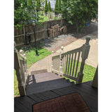 Weatherables Riviera 3 ft. H x 8 ft. W Khaki Vinyl Stair Railing Kit