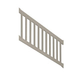 Weatherables Walton 3 ft. H x 72 in. W Khaki Vinyl Stair Railing Kit