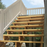 Weatherables Walton 3 ft. H x 72 in. W Khaki Vinyl Stair Railing Kit