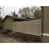 Weatherables Huntington 6 ft. H x 6 ft. W Khaki Vinyl Semi-Privacy Fence Panel Kit