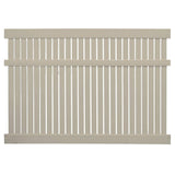 Weatherables Huntington 6 ft. H x 6 ft. W Khaki Vinyl Semi-Privacy Fence Panel Kit