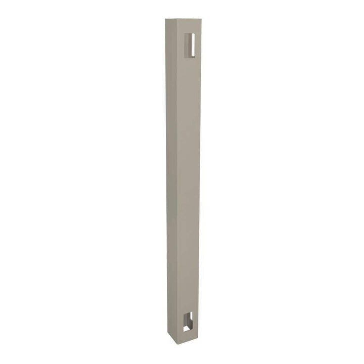 Weatherables 4 in. x 4 in. x 7 ft. Khaki Vinyl Fence Corner Post