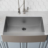 KRAUS Standart PRO Farmhouse Apron-Front Stainless Steel 33 in. Single Bowl Kitchen Sink