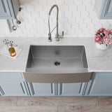 Standart PRO Farmhouse Apron-Front Stainless Steel 36 in. Single Bowl Kitchen Sink
