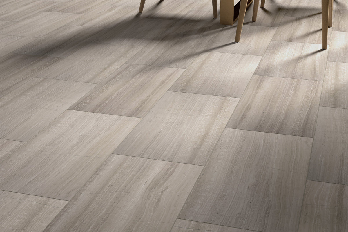 Emser METRO Cream Natural Stone Limestone Border Tile, Honed (12-in x 12-in)