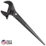 Klein Tools 10 in. Adjustable Spud Wrench, Extra-Wide 1-7/16 in. Jaw, Model 3227
