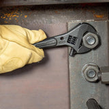 Klein Tools 10 in. Adjustable Spud Wrench, Extra-Wide 1-7/16 in. Jaw, Model 3227