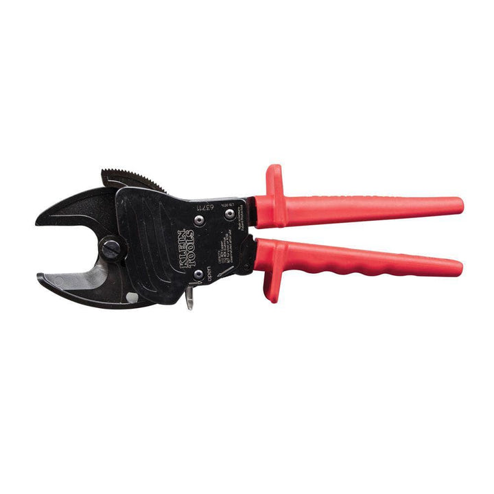 Klein Tools 7.5 in. Open-Jaw Ratcheting Cable Cutter, Model 63711